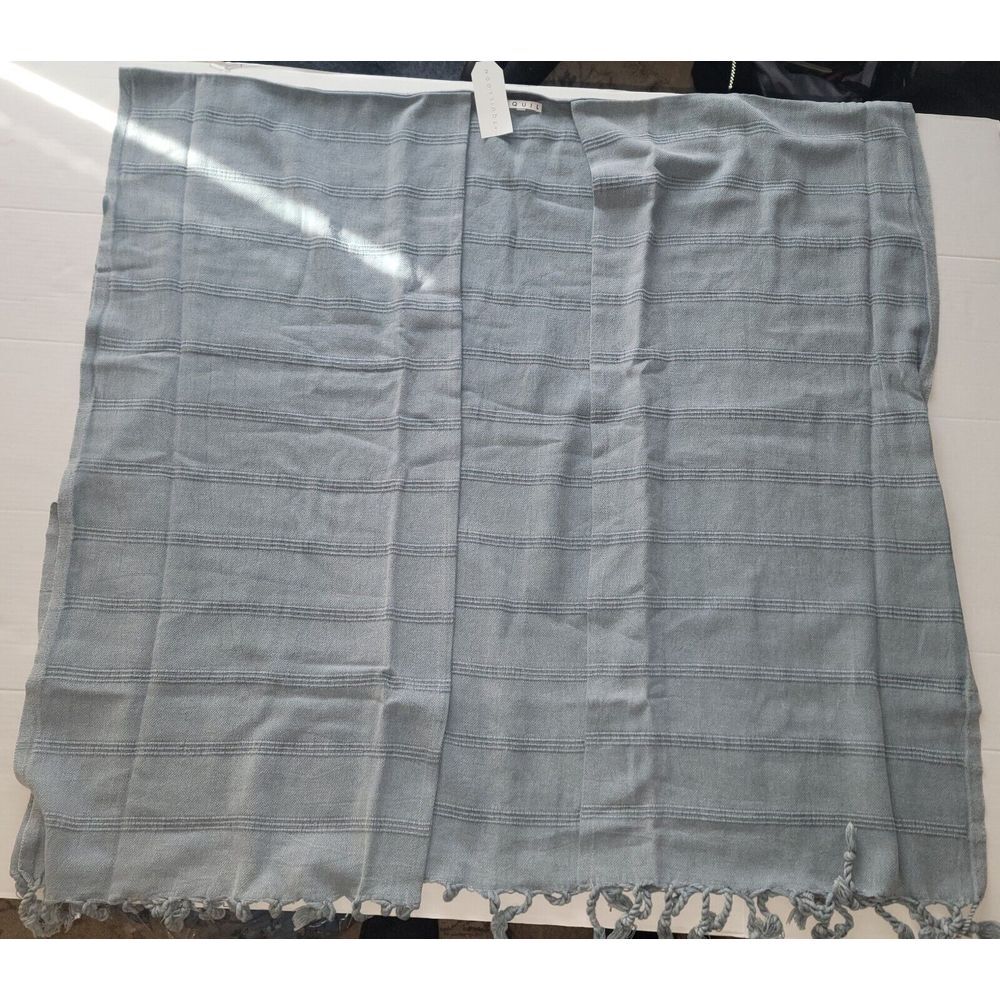 Turkish Towel USA TQUILL Women's Open Front Gray PONCHO One Size‎
